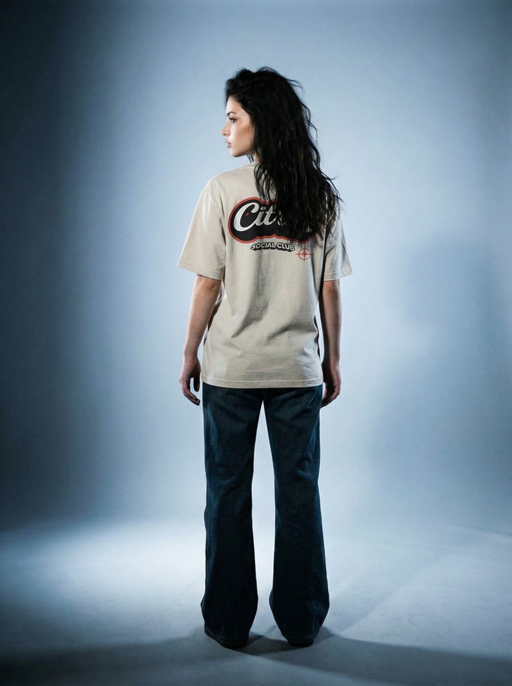 CSC Studio Heavy Weight Tee-Oatmeal (Bubblegum drop)