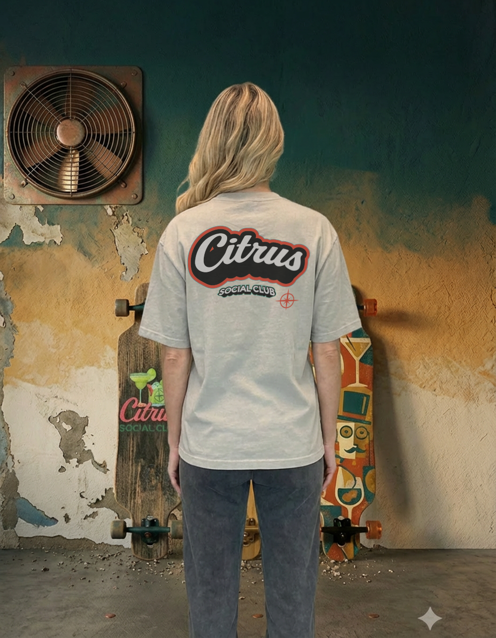 CSC Studio Heavy Weight Tee-Oatmeal (Bubblegum drop)