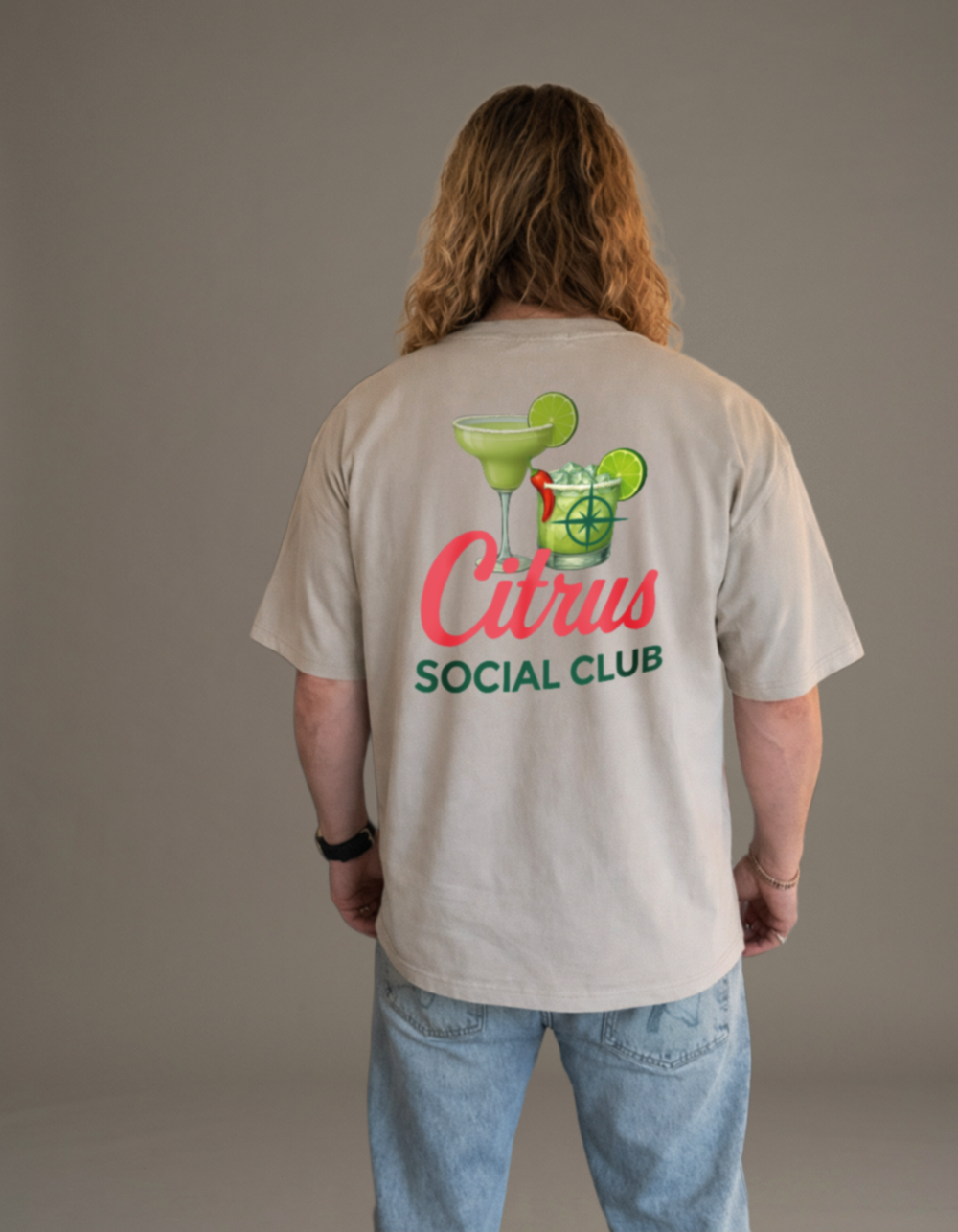 CSC Studio Heavy Weight Tee-Oatmeal (Margarita Drop)